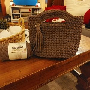 Hand-made crochet bag